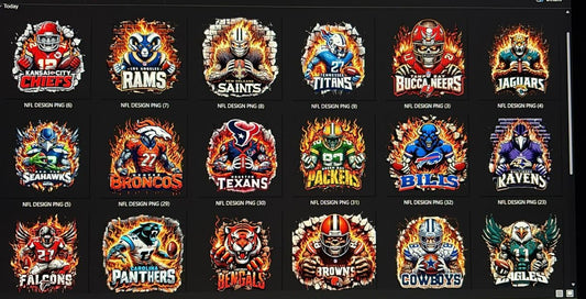 32 NFL Mascot T Shirt Designs