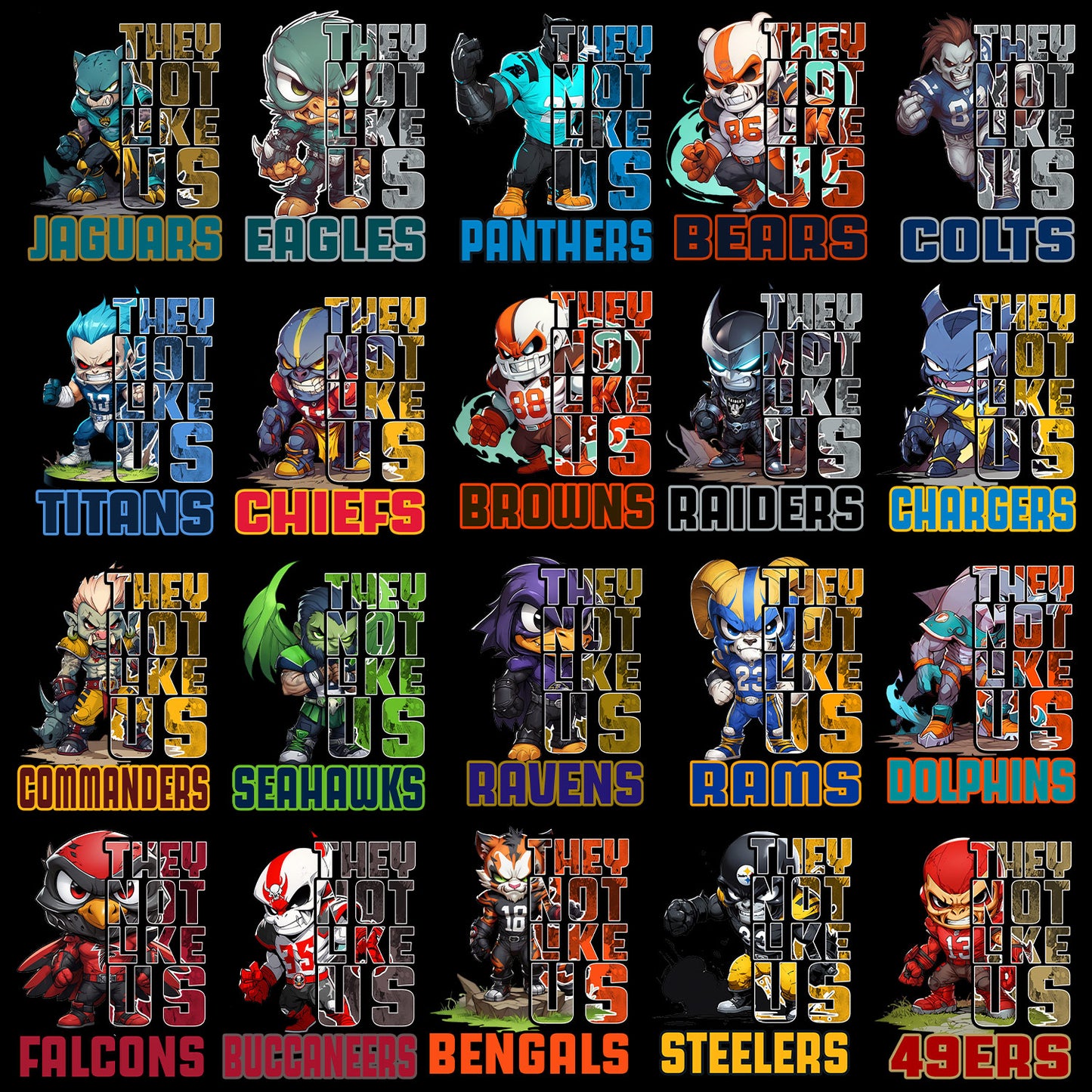 32 Latest NFL Mascot T Shirt Designs