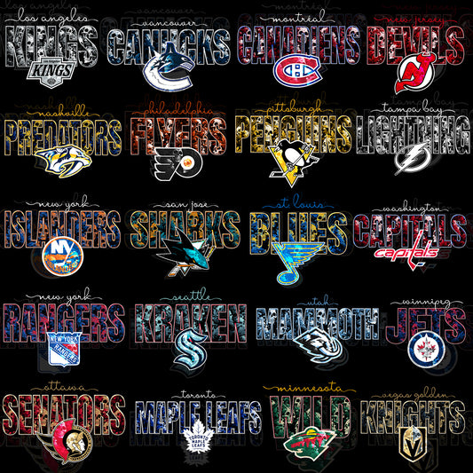 32 Skull Theme NHL T Shirt Deisgns