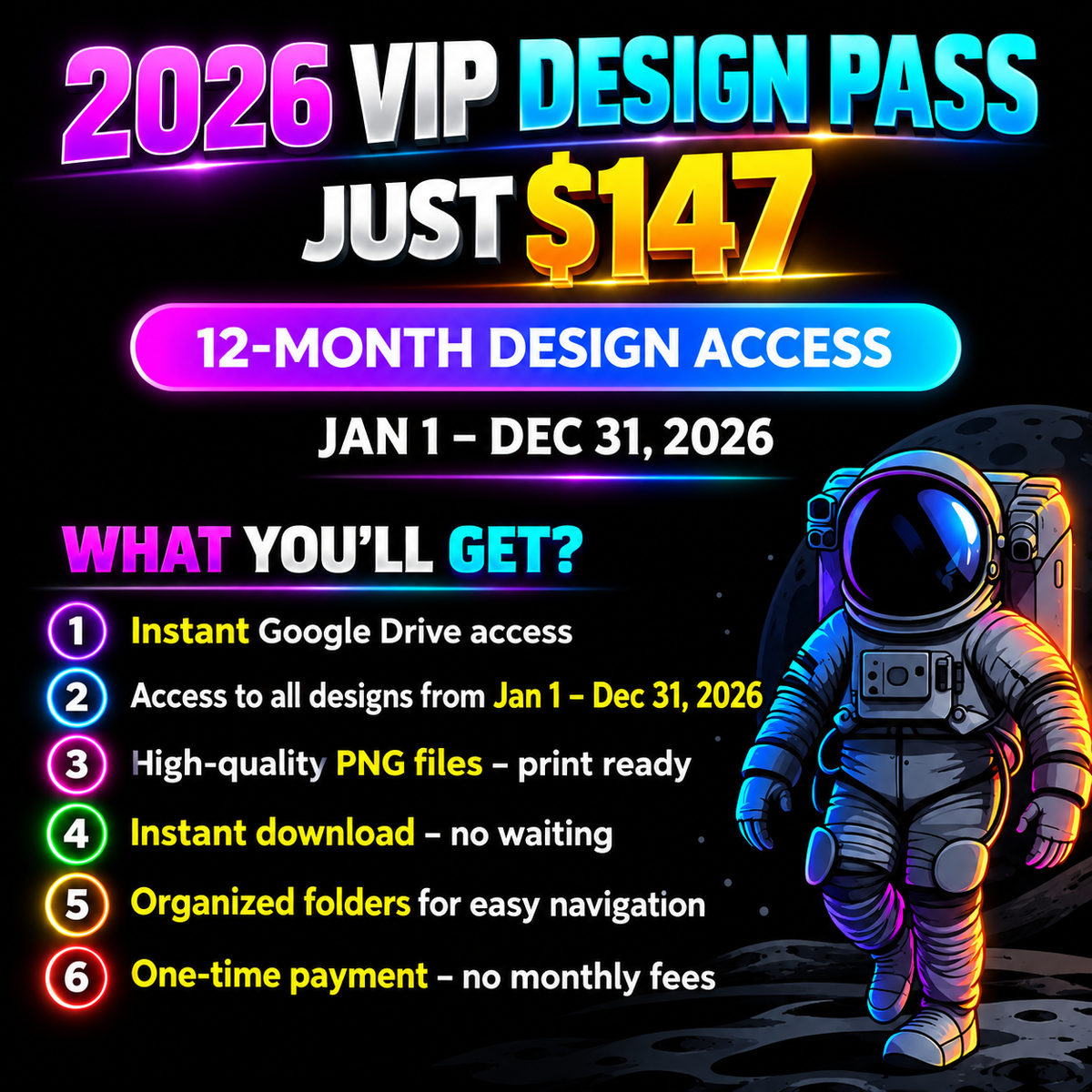 2026 YEARLY DESIGN PASS In JUST $147