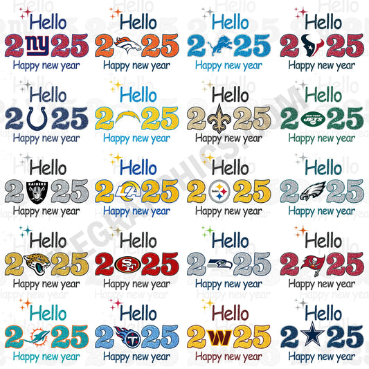 New Year NFL T Shirt Designs TeeGrapphics