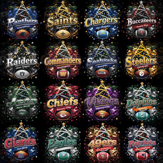 32 Christmas Tree NFL T Shirt Designs
