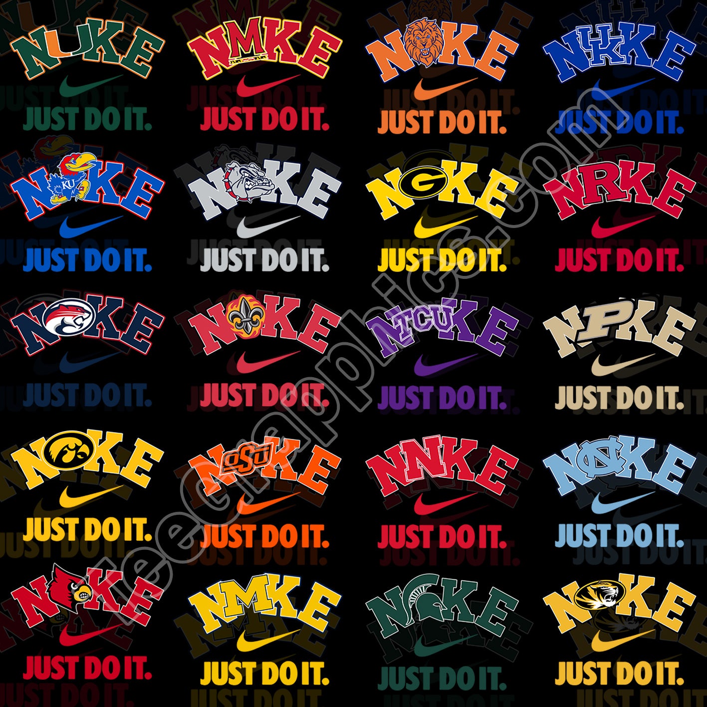 70 NIKE College T Shirt Designs