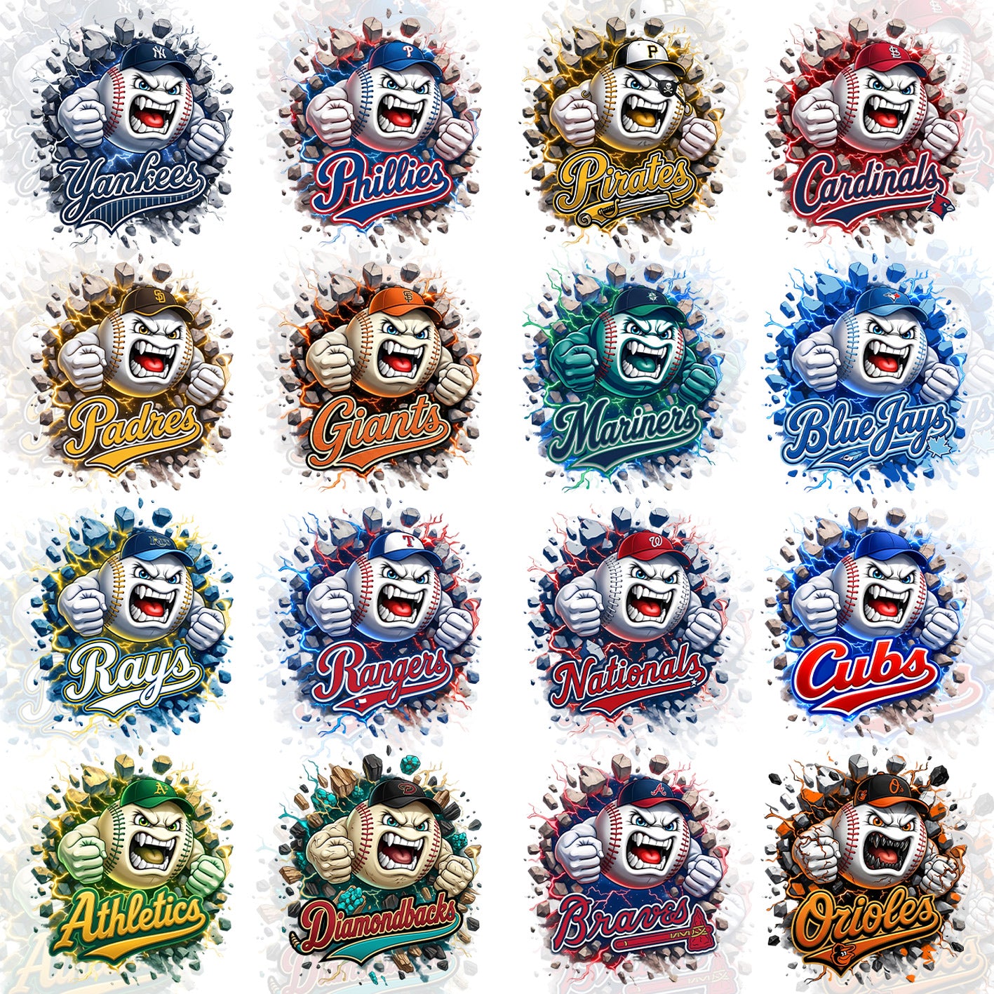 30 Angry MLB T Shirt Designs