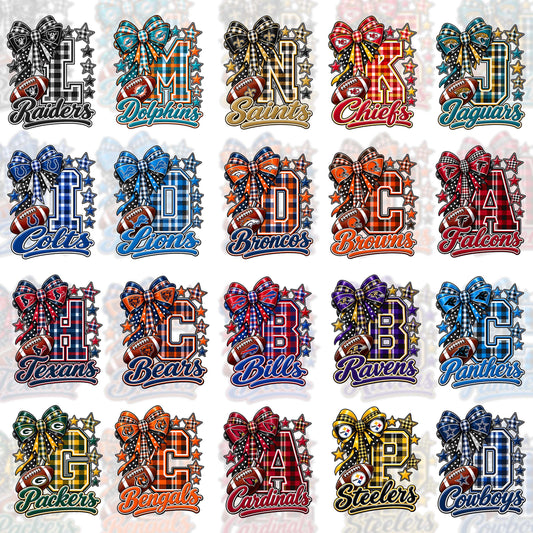 32 NFL Letters T Shirt Designs+FREE 10 College Desings