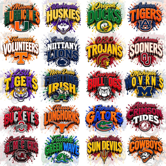 70 Color Splash College T Shirt Deisgns