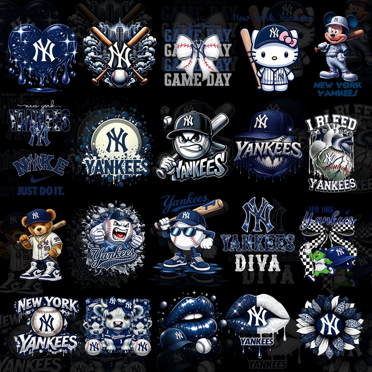 20 New York Yankees T Shirt Designs