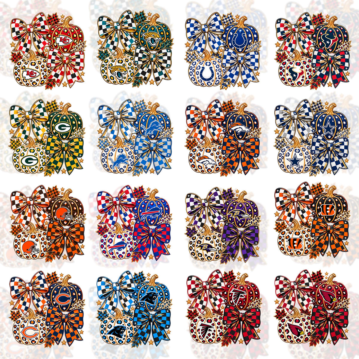 32 Fall Bow NFL T Shirt Designs+FREE 10 College Desings