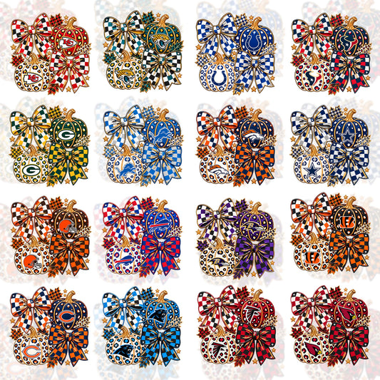 32 Fall Bow NFL T Shirt Designs+FREE 10 College Desings