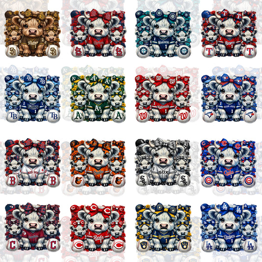 30 Highland Cow MLB T Shirt Designs