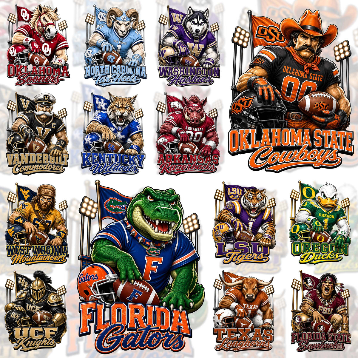 70 Latest College Mascots T Shirt Deisgns