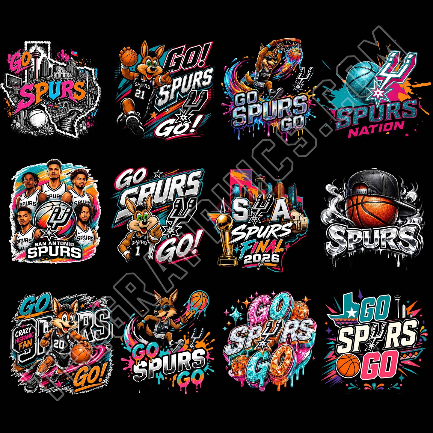 12 Exclusive San Antonio Spurs Designs