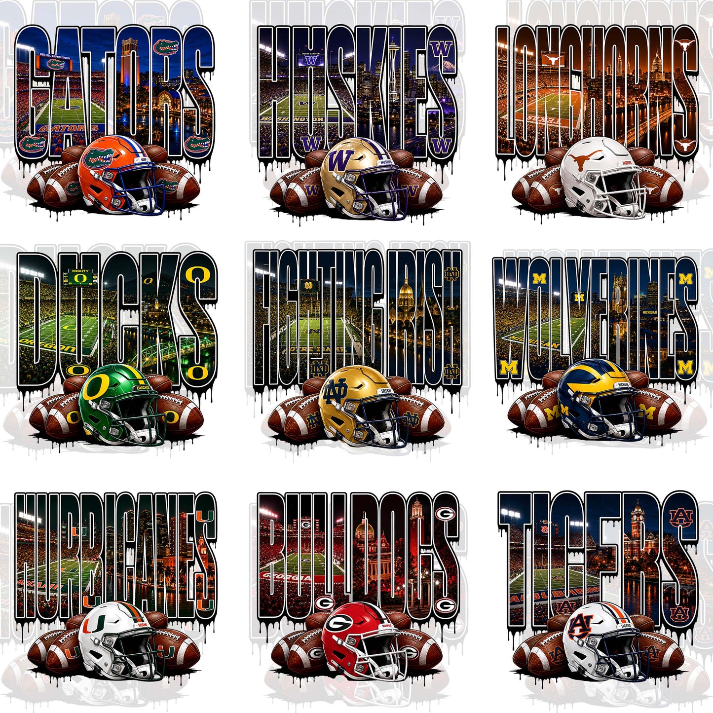 32 Exclusive NFL Designs PNG, FREE College Teams