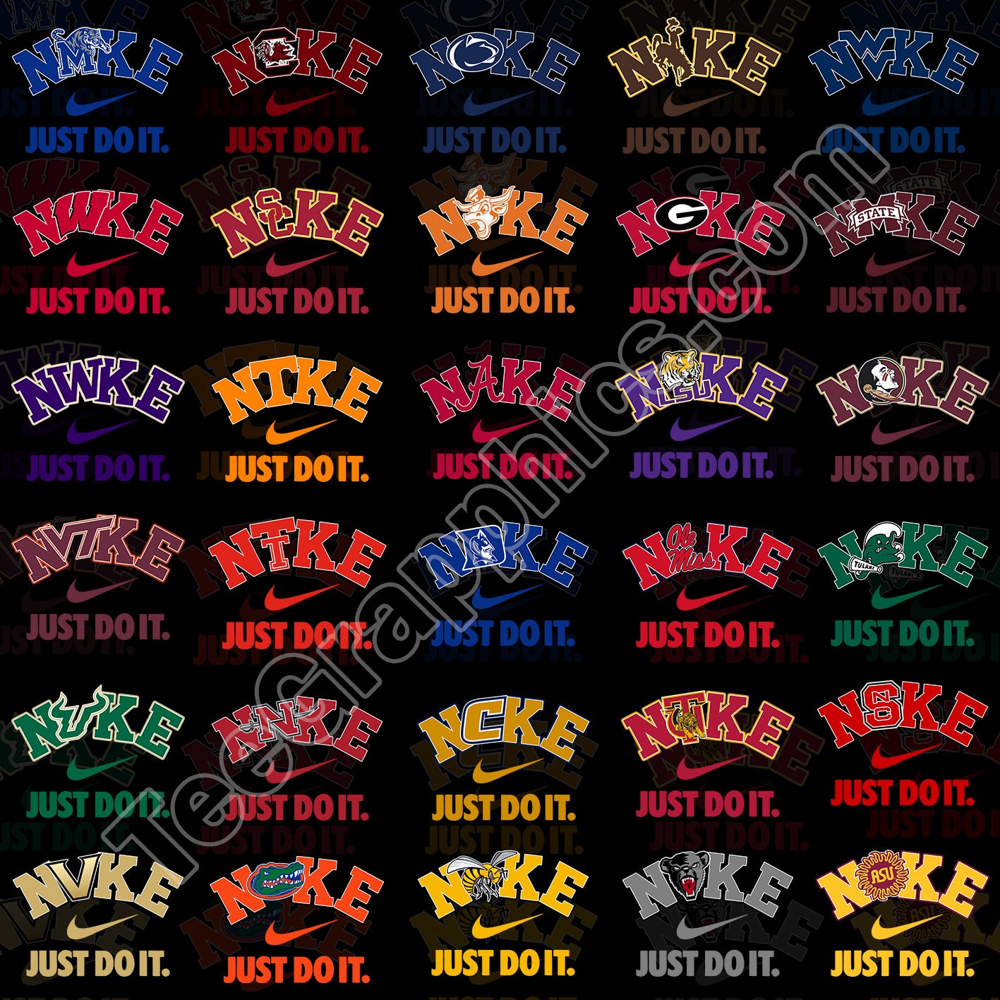 70 NIKE College T Shirt Designs