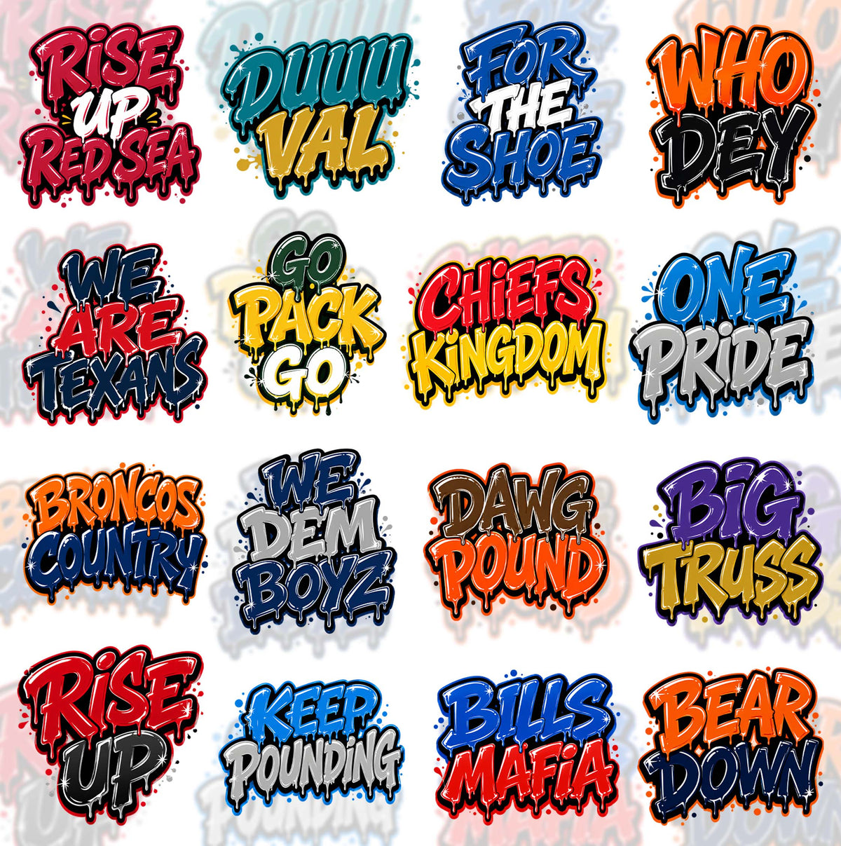 32 NFL Slogan T Shirt Designs, FREE College Teams