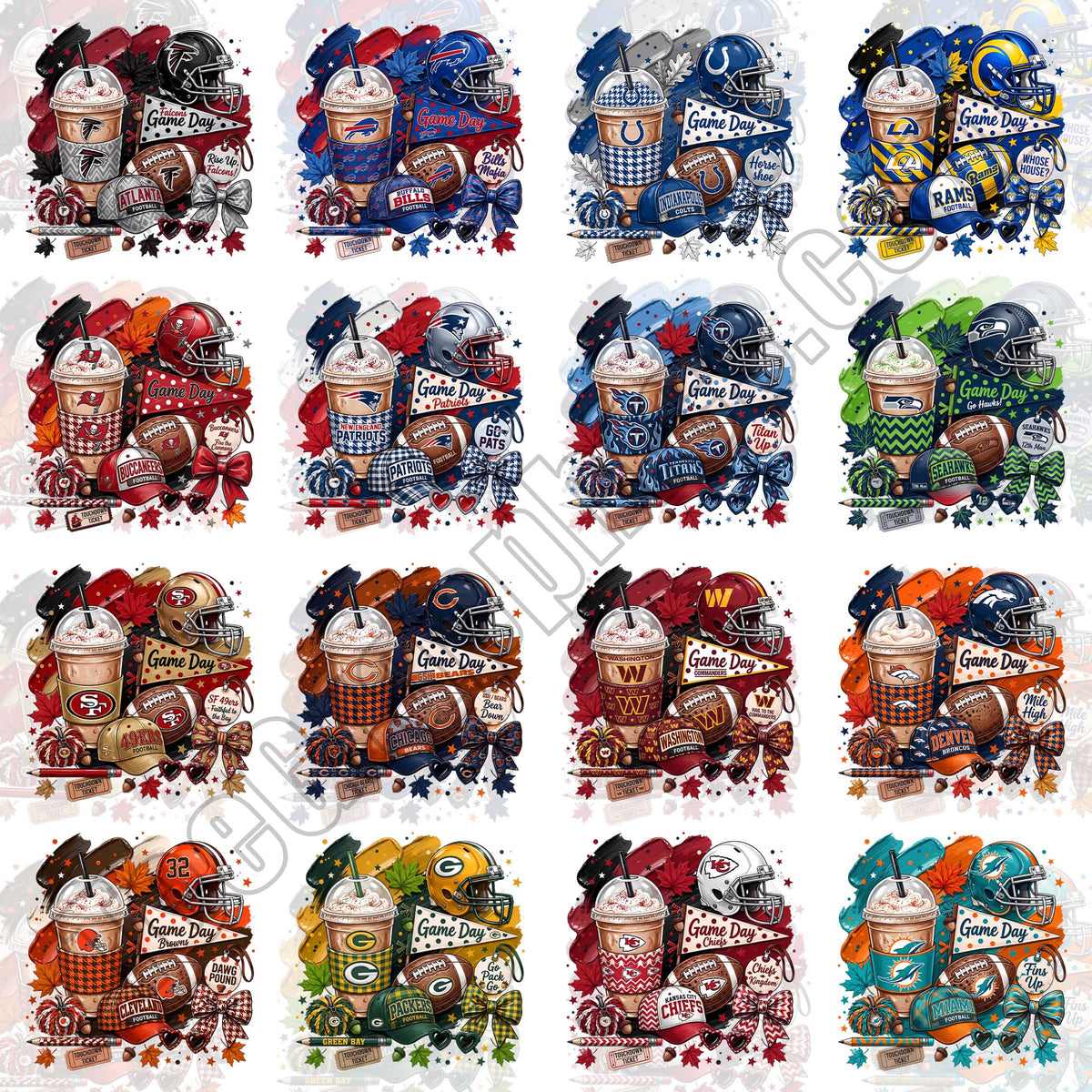 32 Exclusive NFL Designs, FREE College Teams