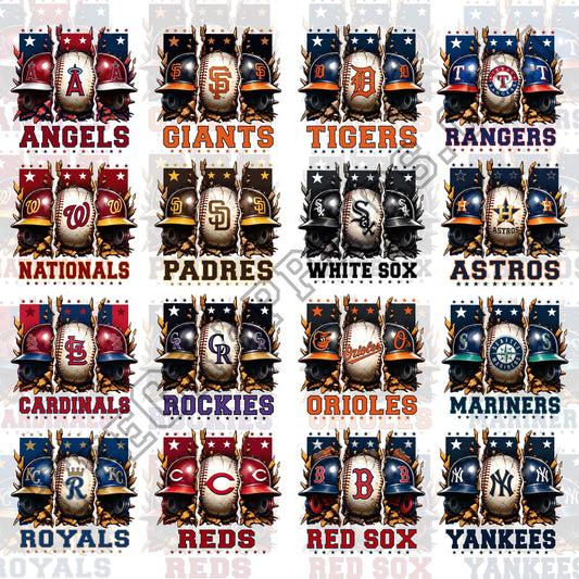30 MLB Broken Helmet T Shirt Designs