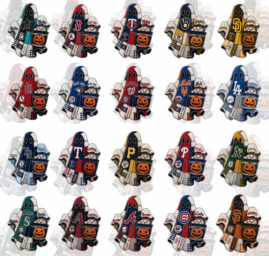30 MLB Patchwork Ghost T Shirt Designs