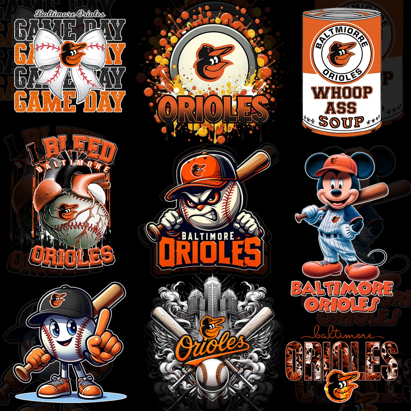 12 Baltimore Orioles T Shirt Designs
