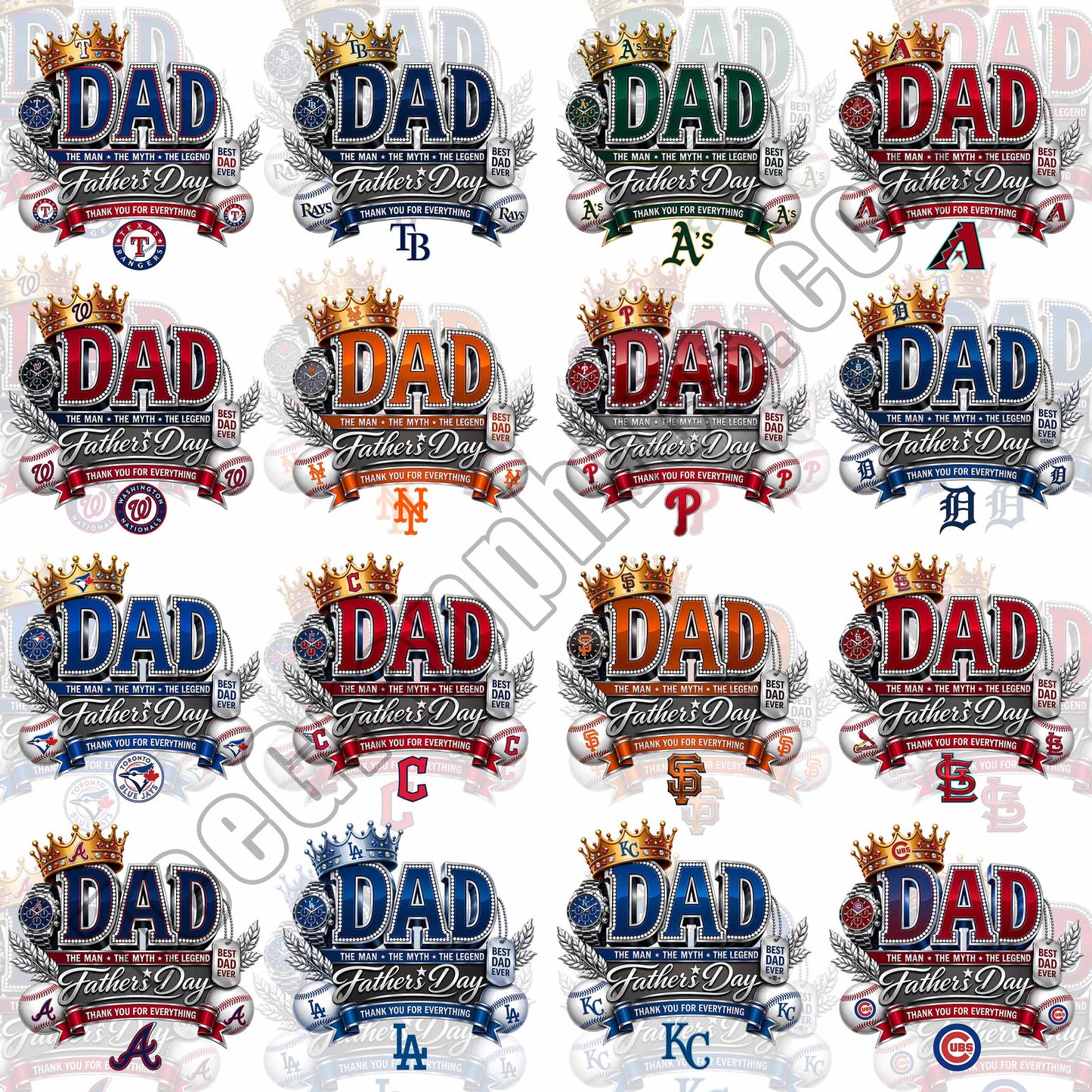 32 Luxury Father's Day MLB T Shirt Designs