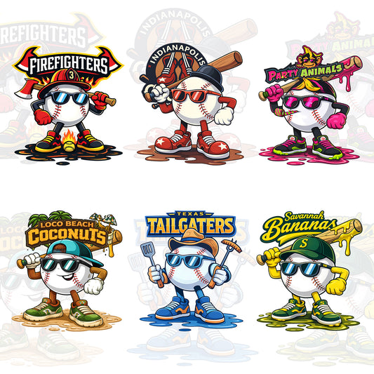 6 Banana Ball League T Shirt Designs