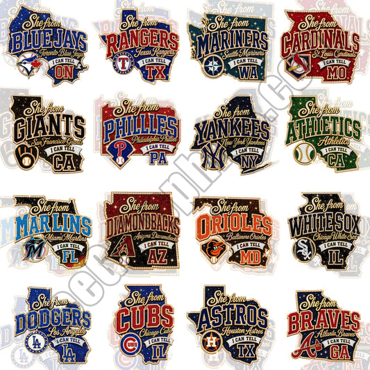 30 She's From MLB T Shirt Designs