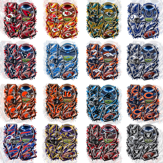 32 NFL Love T Shirt Designs+FREE 10 College Designs