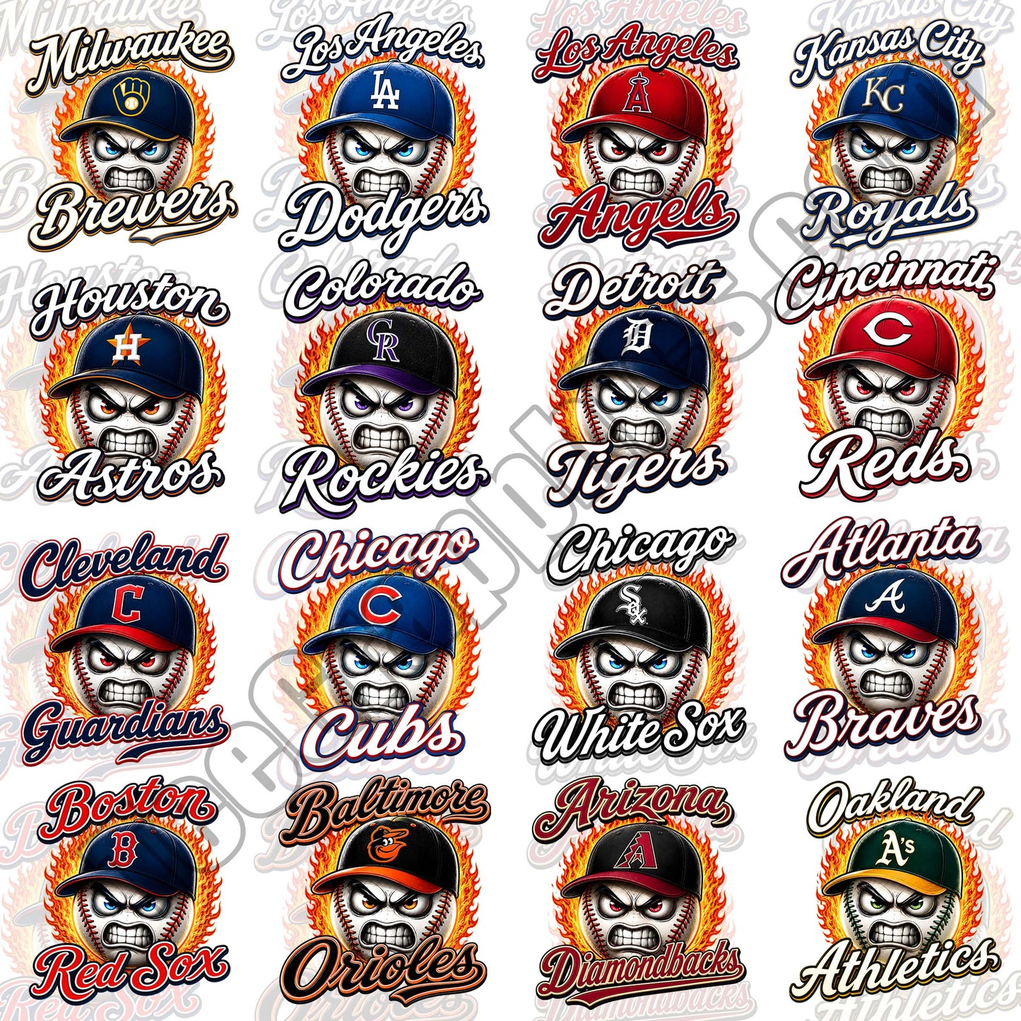30 MLB Fire Ball T Shirt Designs