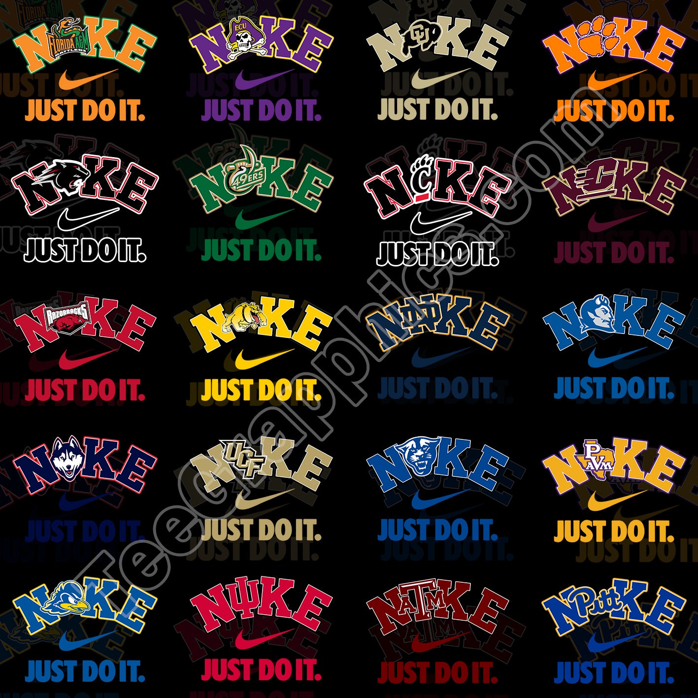 70 NIKE College T Shirt Designs