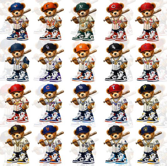 30 Teddy MLB T Shirt Designs