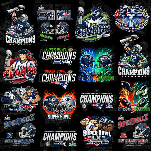 2026 SuperBowl T Shirt Designs