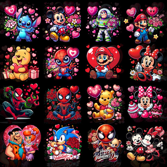 25 Cartoon Valentine's T Shirt Designs