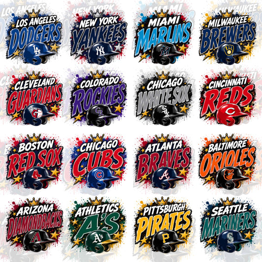 30 Exclusive Graffiti MLB Designs PNG