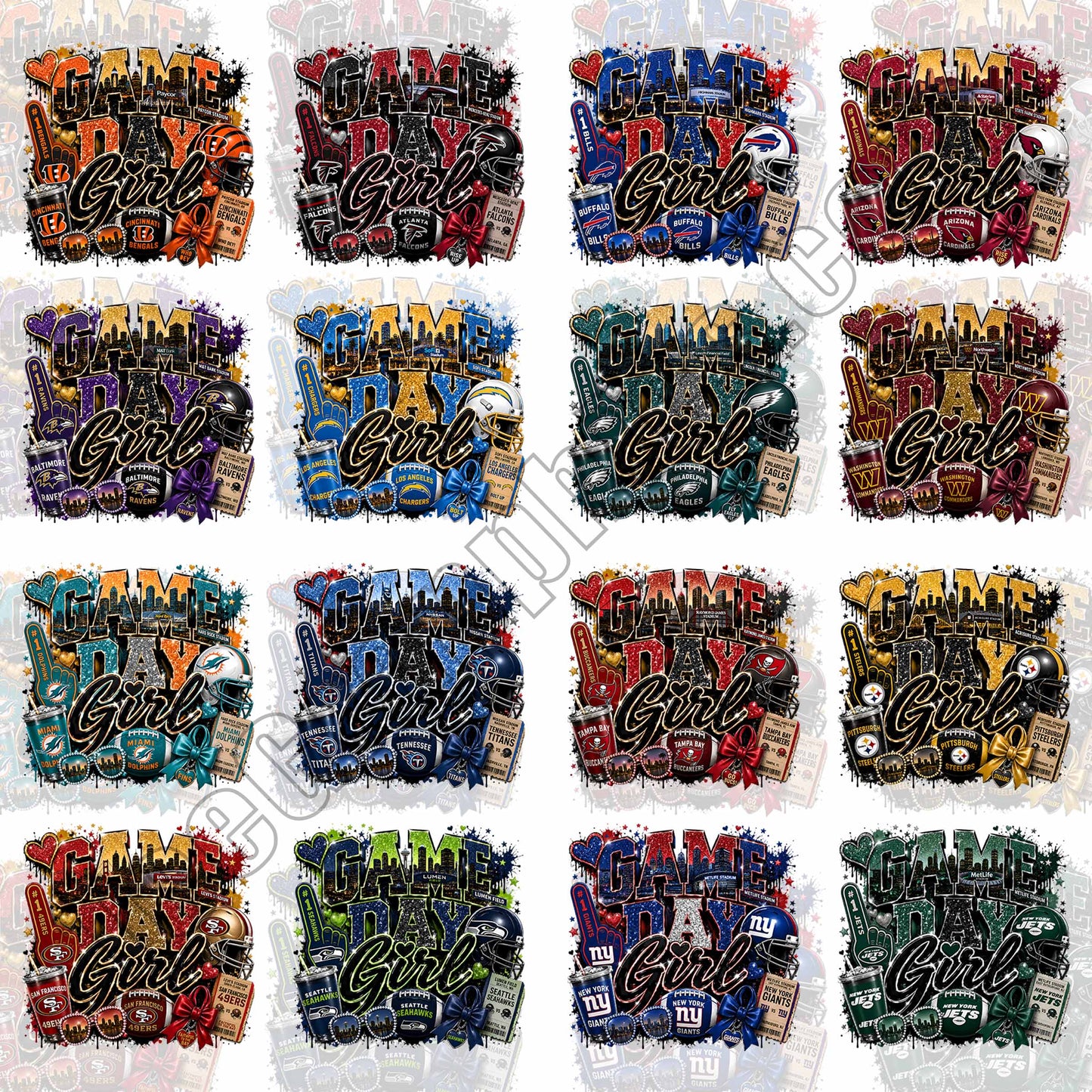 32 Game Day Girl NFL T Shirt Designs FREE College Teams