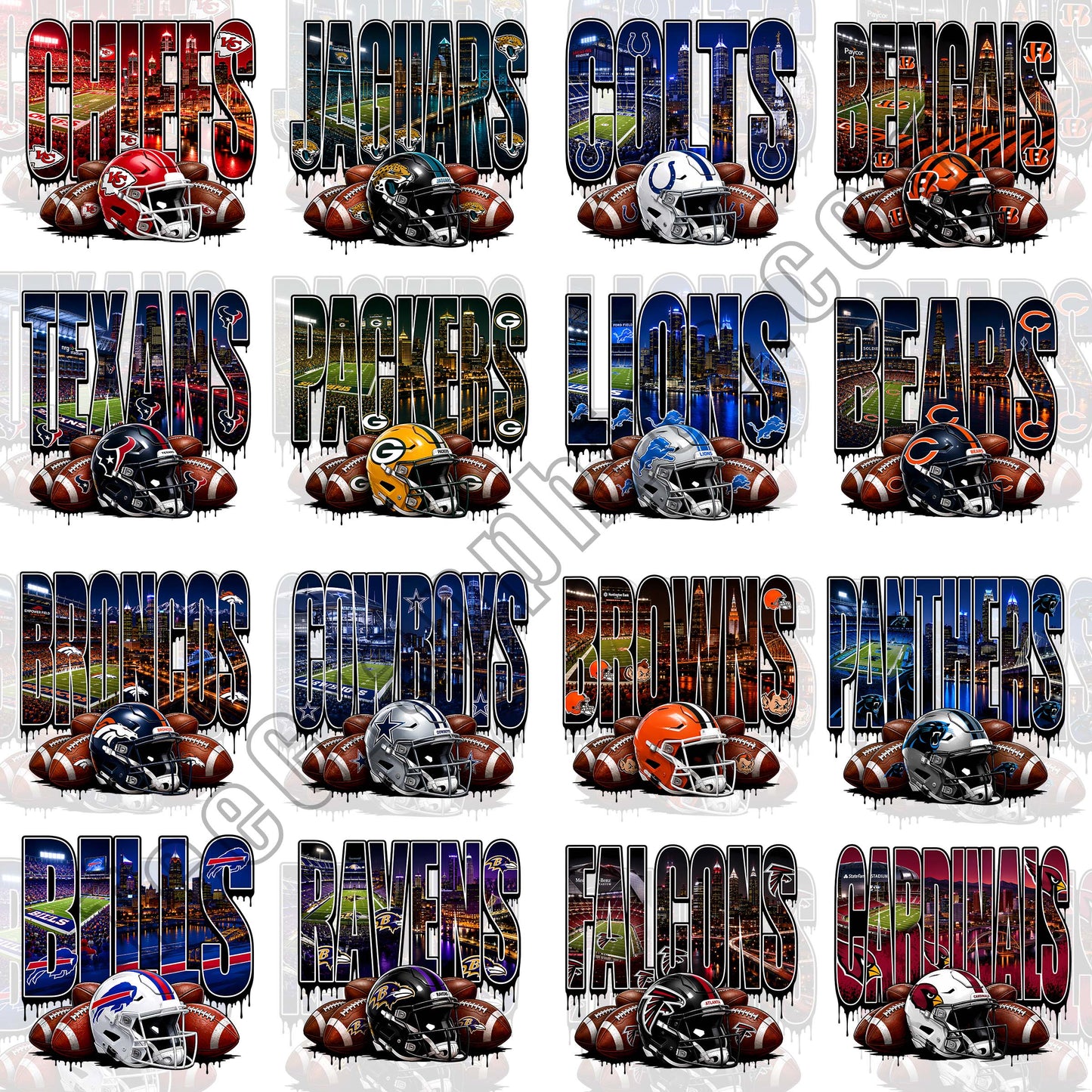 32 Exclusive NFL Designs PNG, FREE College Teams