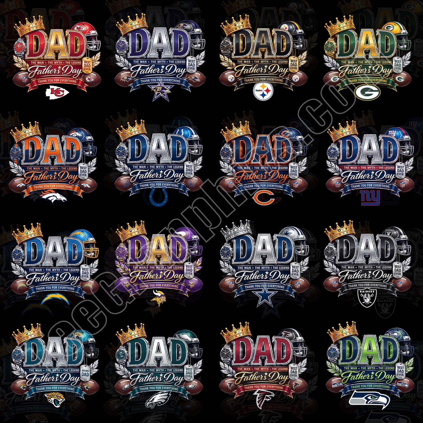 32 Luxury Father's Day NFL Designs FREE College Teams