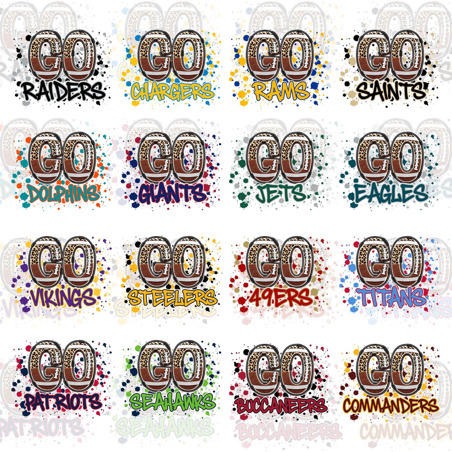 32 NFL GO T Shirt Designs, FREE College Teams