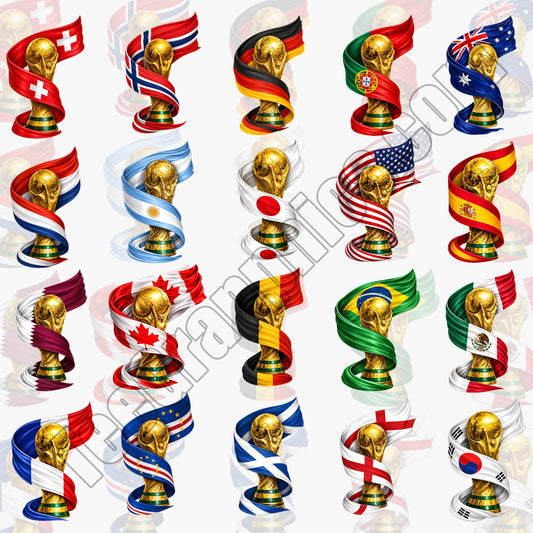 24 FIFA World Cup Flag T Shirt Designs