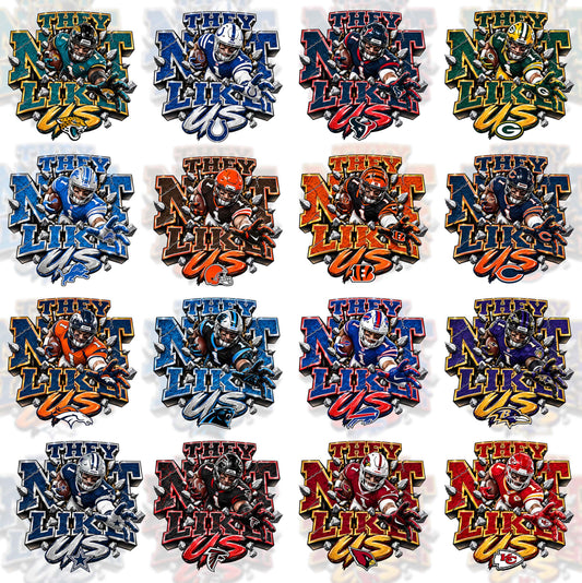 32 They Not Like Us NFL T Shirt Designs, FREE College Teams