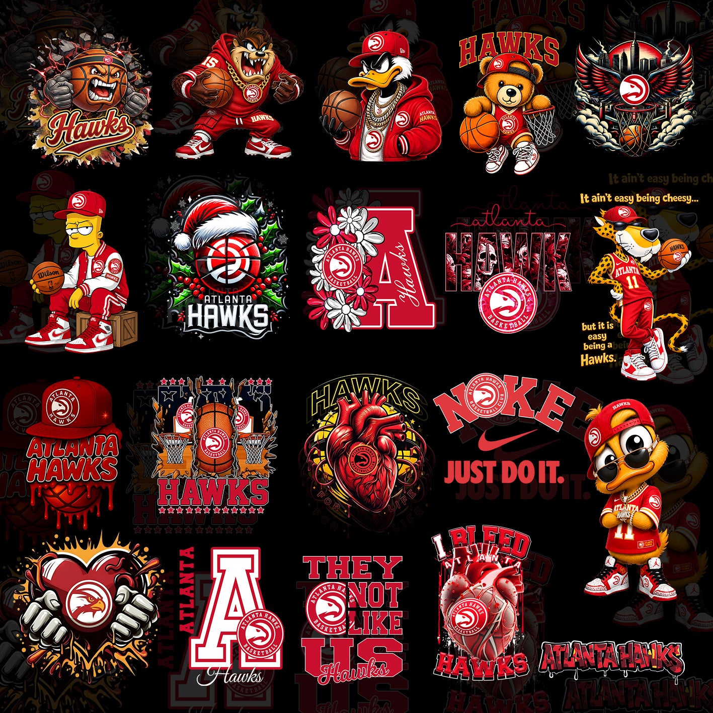 Atlanta MLB, NBA, NFL Designs Bundles