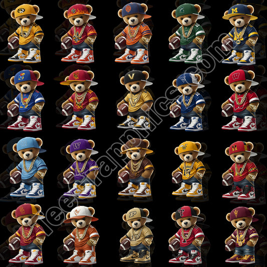 70 Teddy Bear College T Shirt Designs