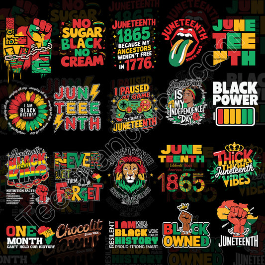 20 Juneteenth T Shirt Designs V3