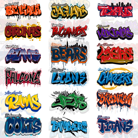 32 Graffity Style NFL T Shirt Designs