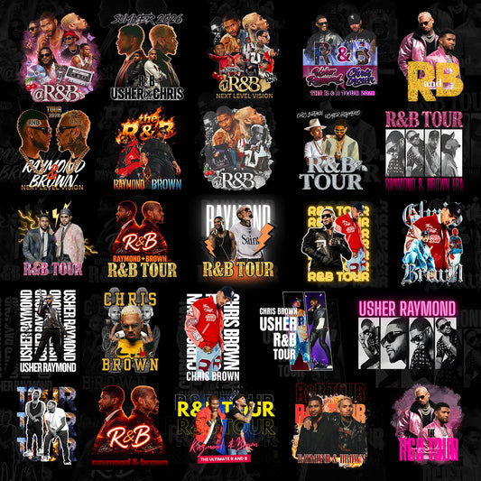 120+ Chris & Usher Tour T Shirt Designs