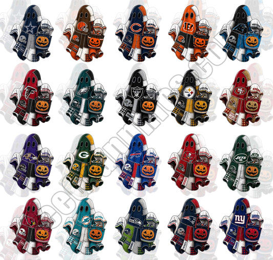 32 NFL Patchwork Ghost Designs, FREE College Teams