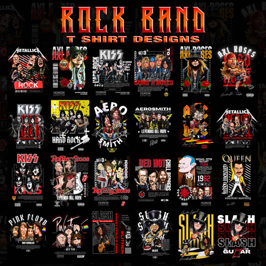 65 Latest Rock Band T Shirt Designs