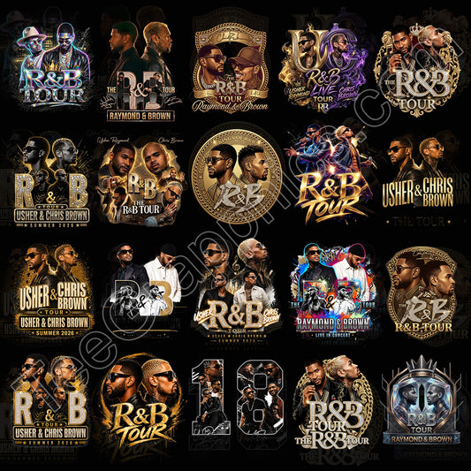30 Chris & Usher Tour T Shirt Designs