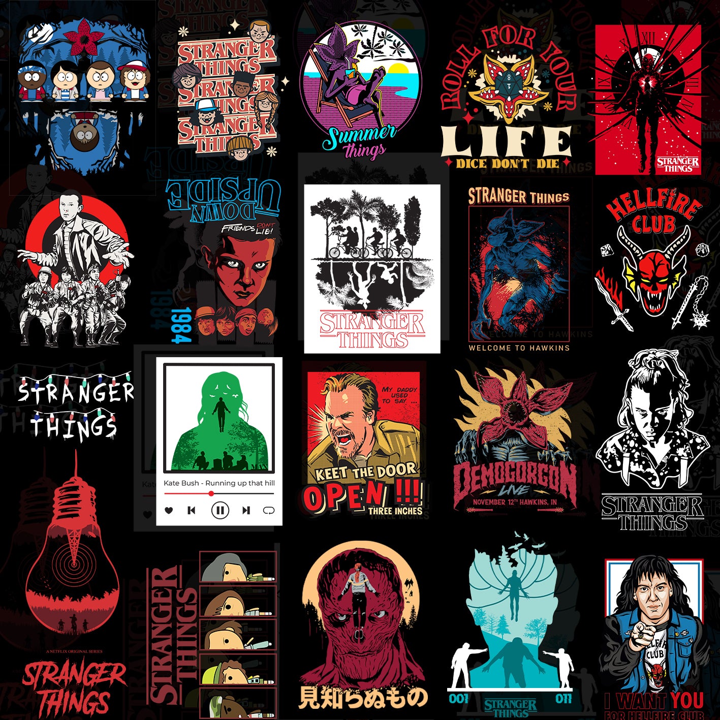 40 Stranger Things T Shirt Designs