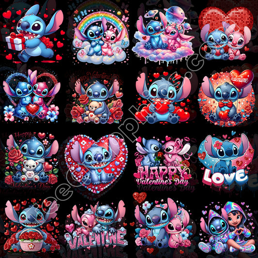 20 Stitch Valentine's Day Designs PNG