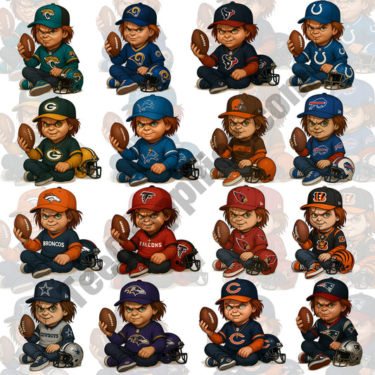 32 Chucky NFL T Shirt Designs